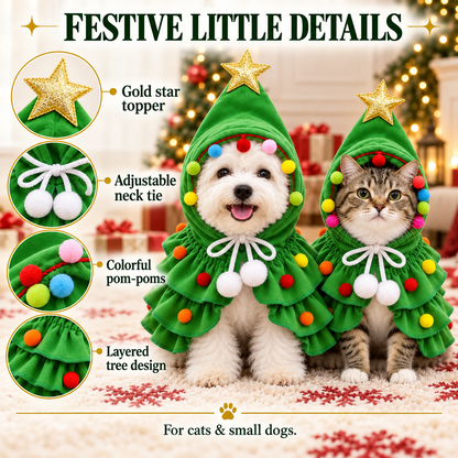 Christmas tree pet costume details