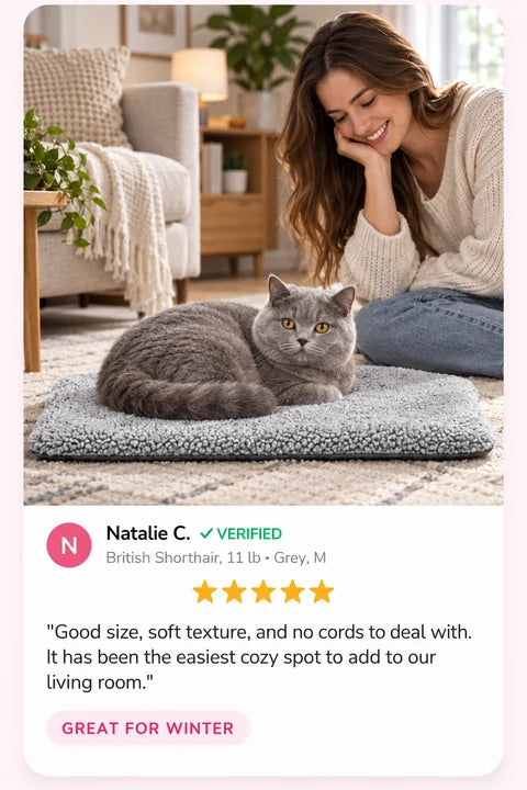 Review by Natalie C.: Good size, soft texture, and no cords to deal with. It has been the easiest cozy spot to add to our living room.